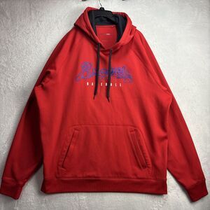 Bravers Baseball Sport-Tek red And Black Pullover Hoodie XL